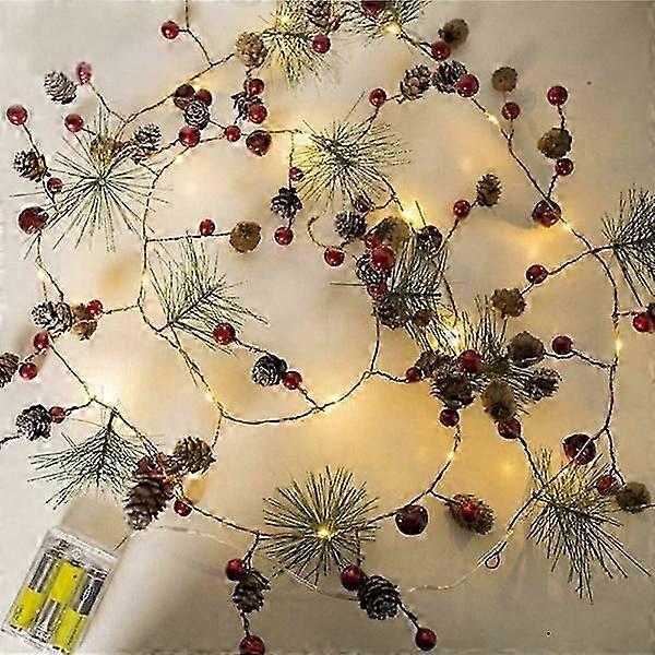 LED Christmas garland with lights
