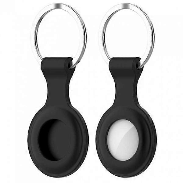 Airtag Shock Absorbing Silicone Case Black