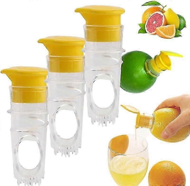 Lemon Mini Squeezer, Screw Top Lemon Juicer, Manual Plastic Lime Juicer for Cocktails, Drinks