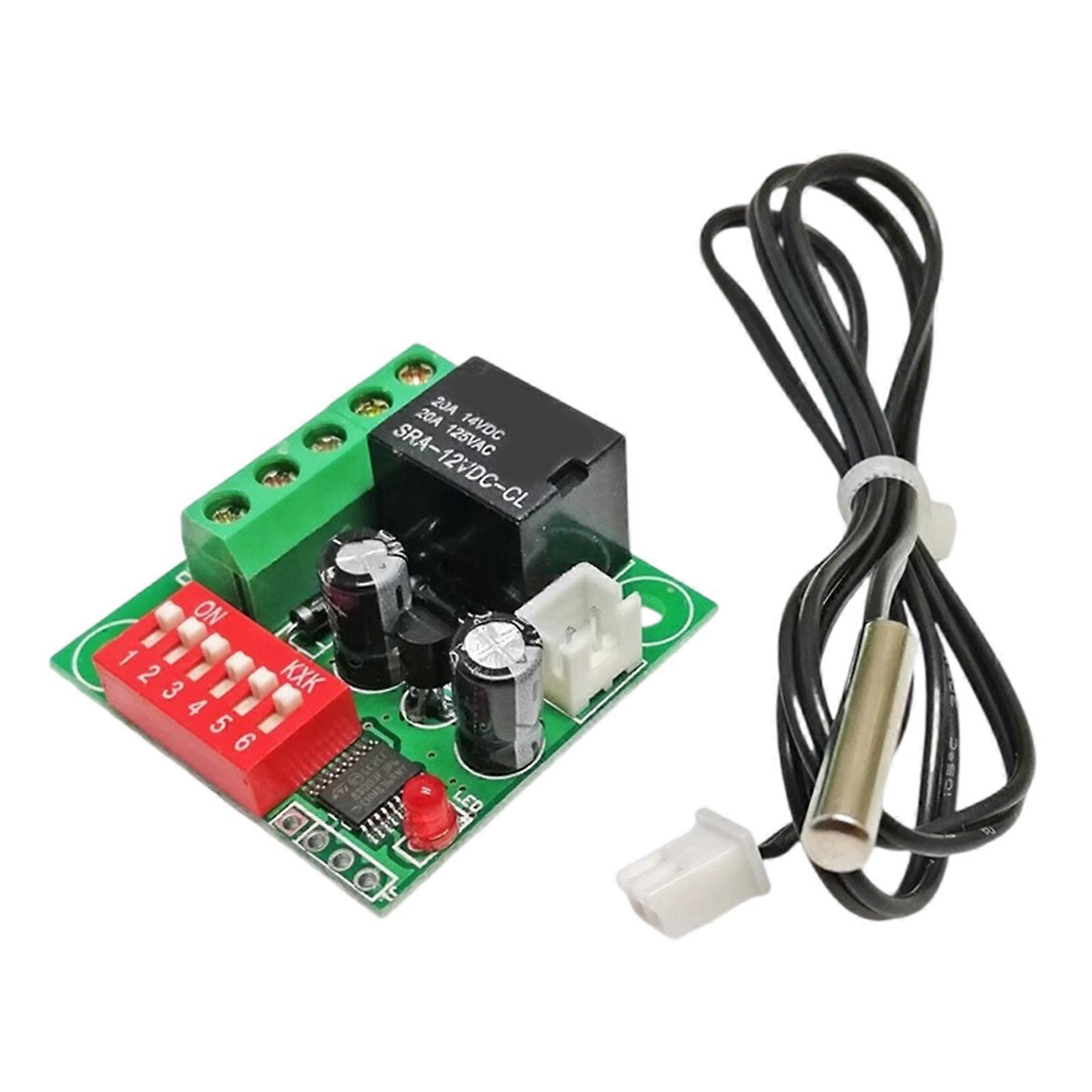 W1701 Adjustable Temperature Control Switcher Temperature Controller Thermostat Temperature Control Module Board Multicolor