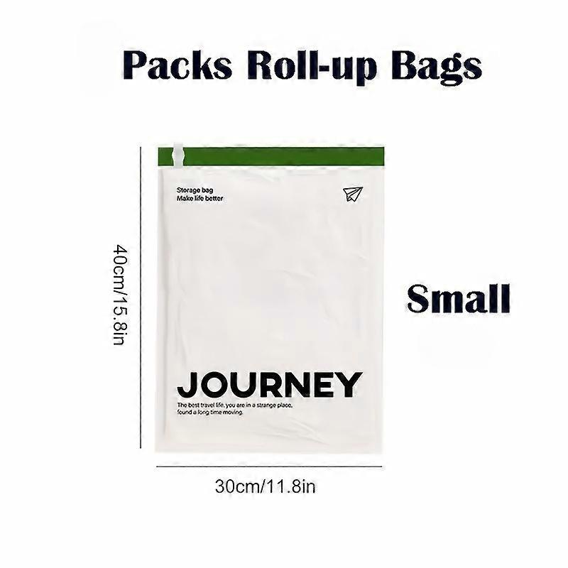 4-Pack Colorful Compression Bags! 3 Sizes, Space-Saving, Roll-Up Design. Waterproof, Durable for Trips & Outdoors