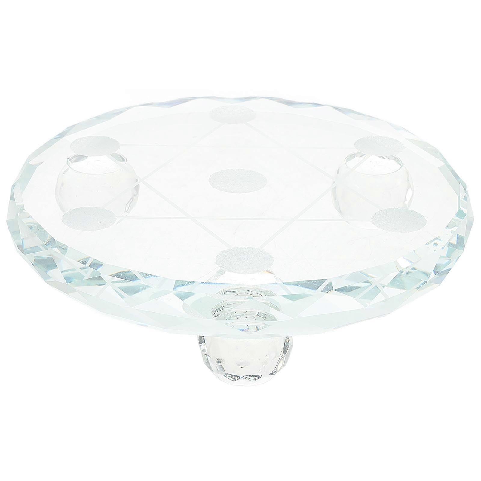 Glass Stand for Crystal Ball Display for Storage Transparent Base