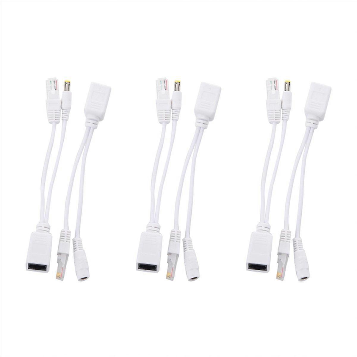 Passive Power over Ethernet PoE Adapter Injector + Splitter Kit