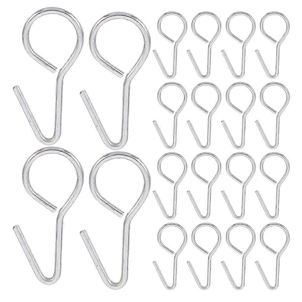 S Shaped Car Seat Installation Hooks for Secure Fixing 50Pcs Metal Hooks