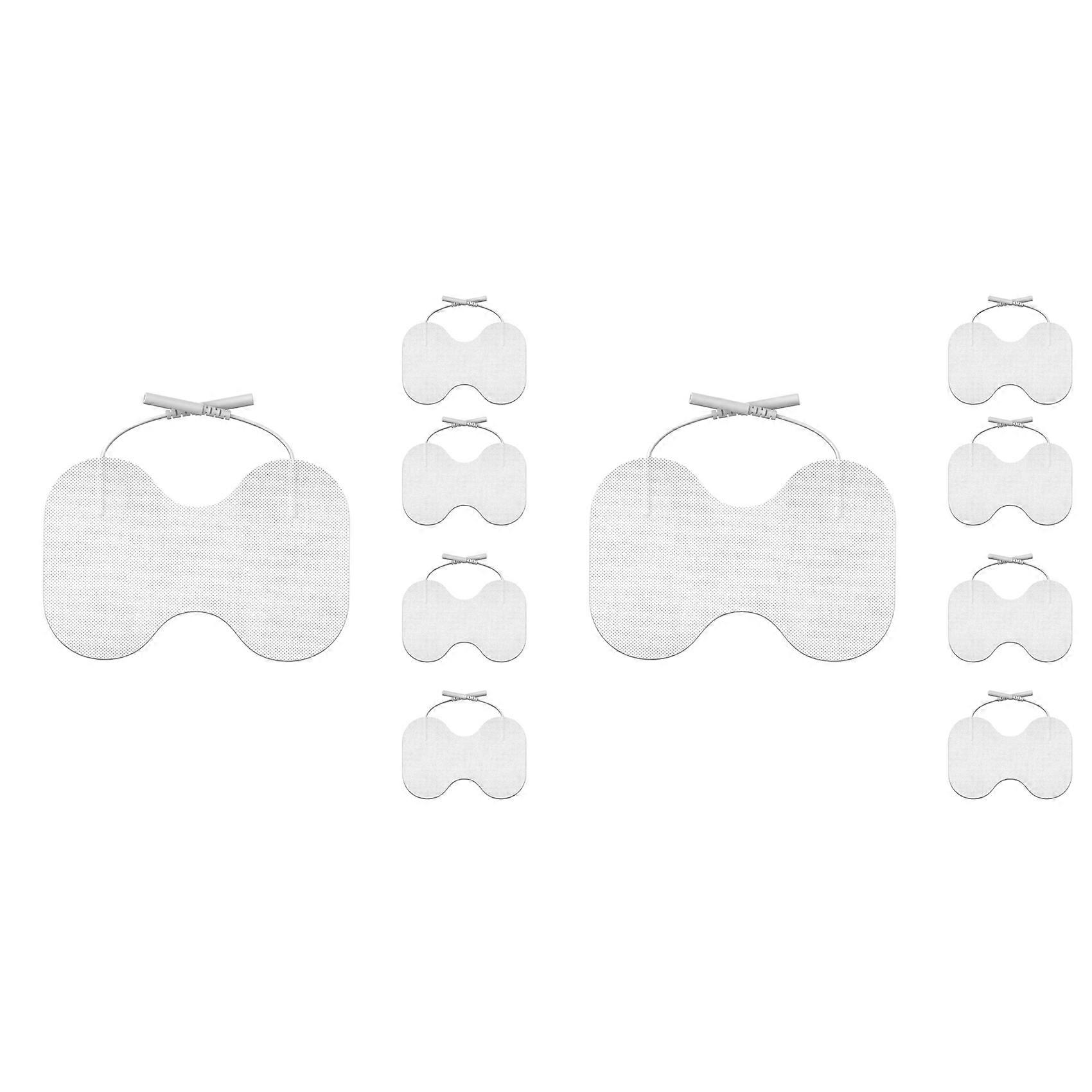 TENS Unit Replacement Pads - 4.5x6In Large Butterfly Shaped Electrode Pads Universal Compatibility, Pack of 10