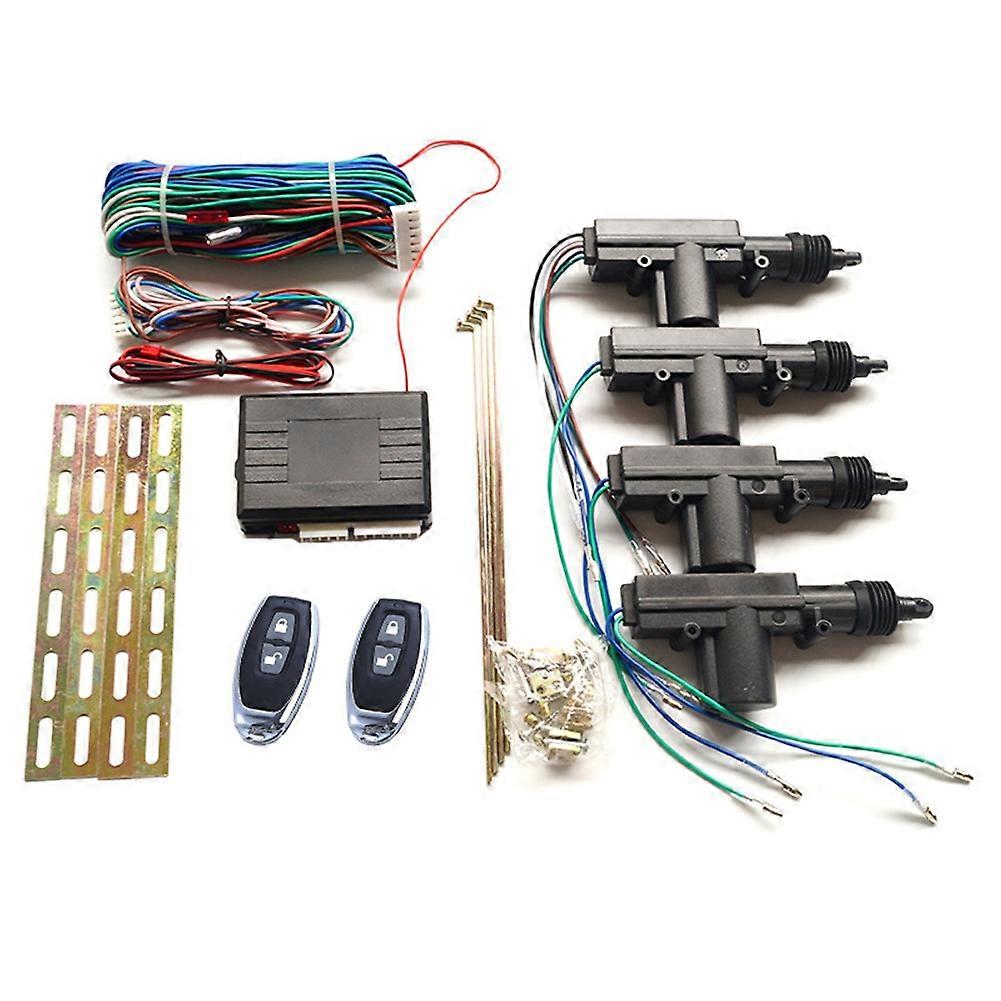 Power Central Locking System for 4 Doors, Universal Keyless Entry Car Kit with Remote Control Conversion
