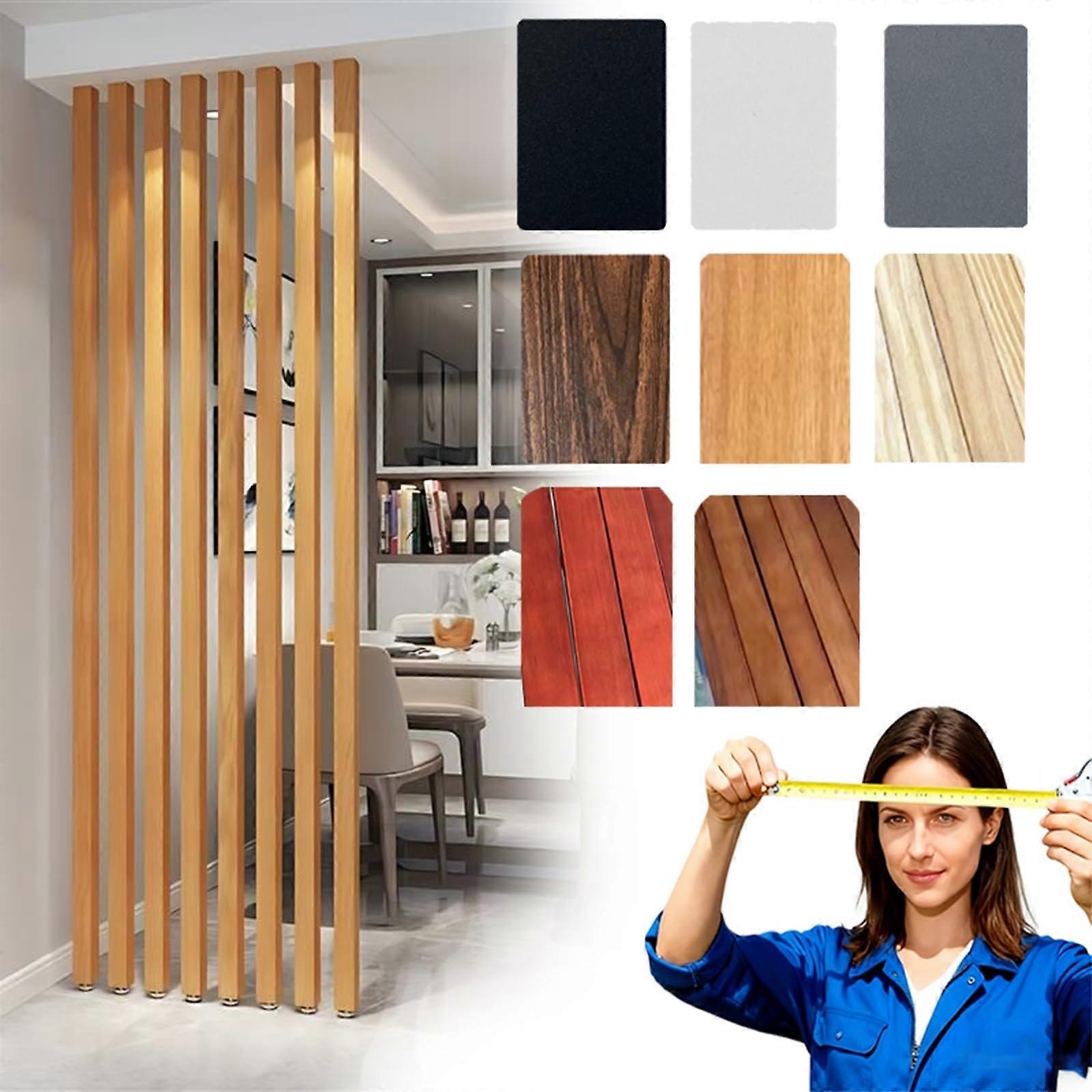 Adjustable Solid Pine Wood Room Divider Column with Heavy Duty Floor to Ceiling Support, 39 Ft