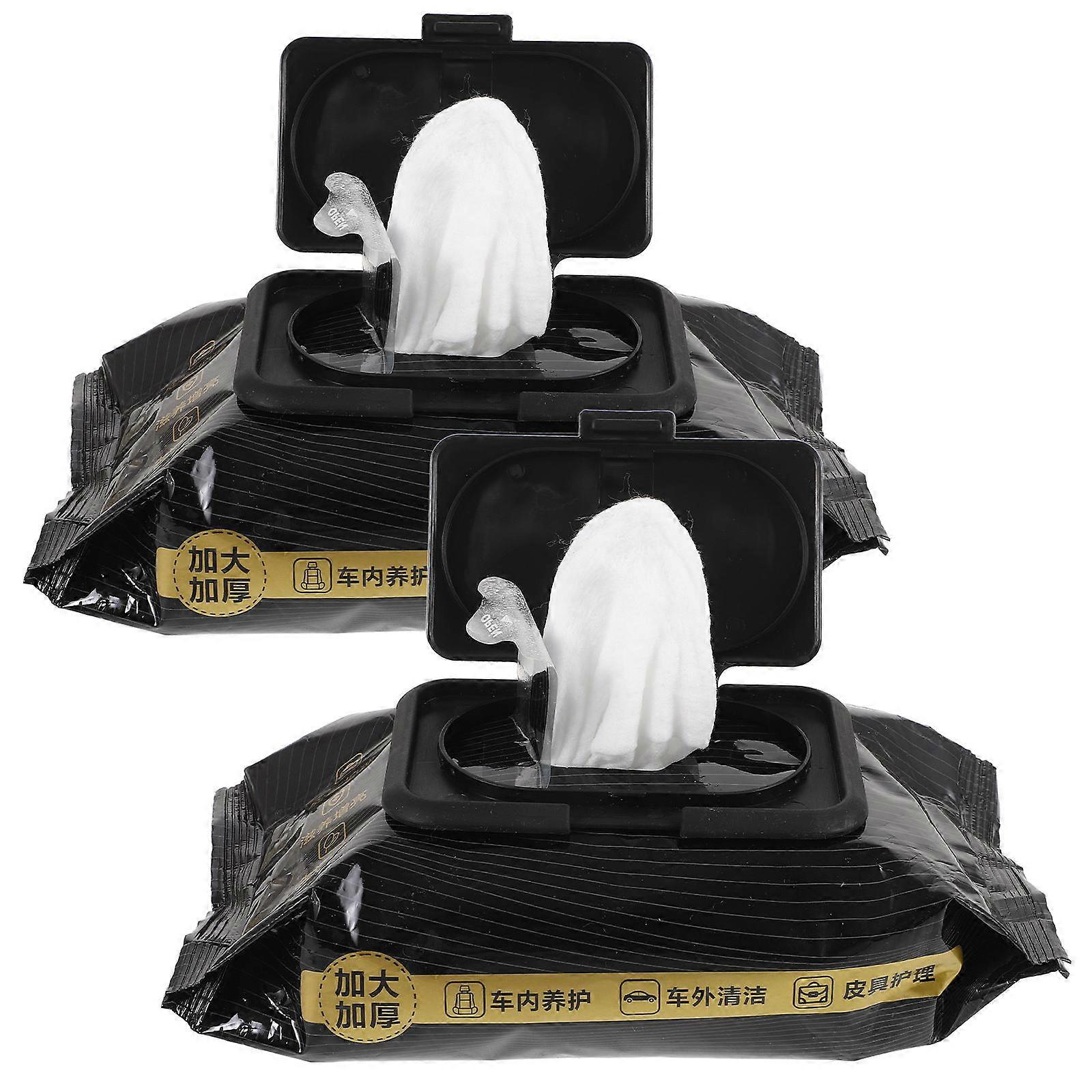 Wipes Couch Cleaner for Car Use 2Pcs Universal Black Wipes