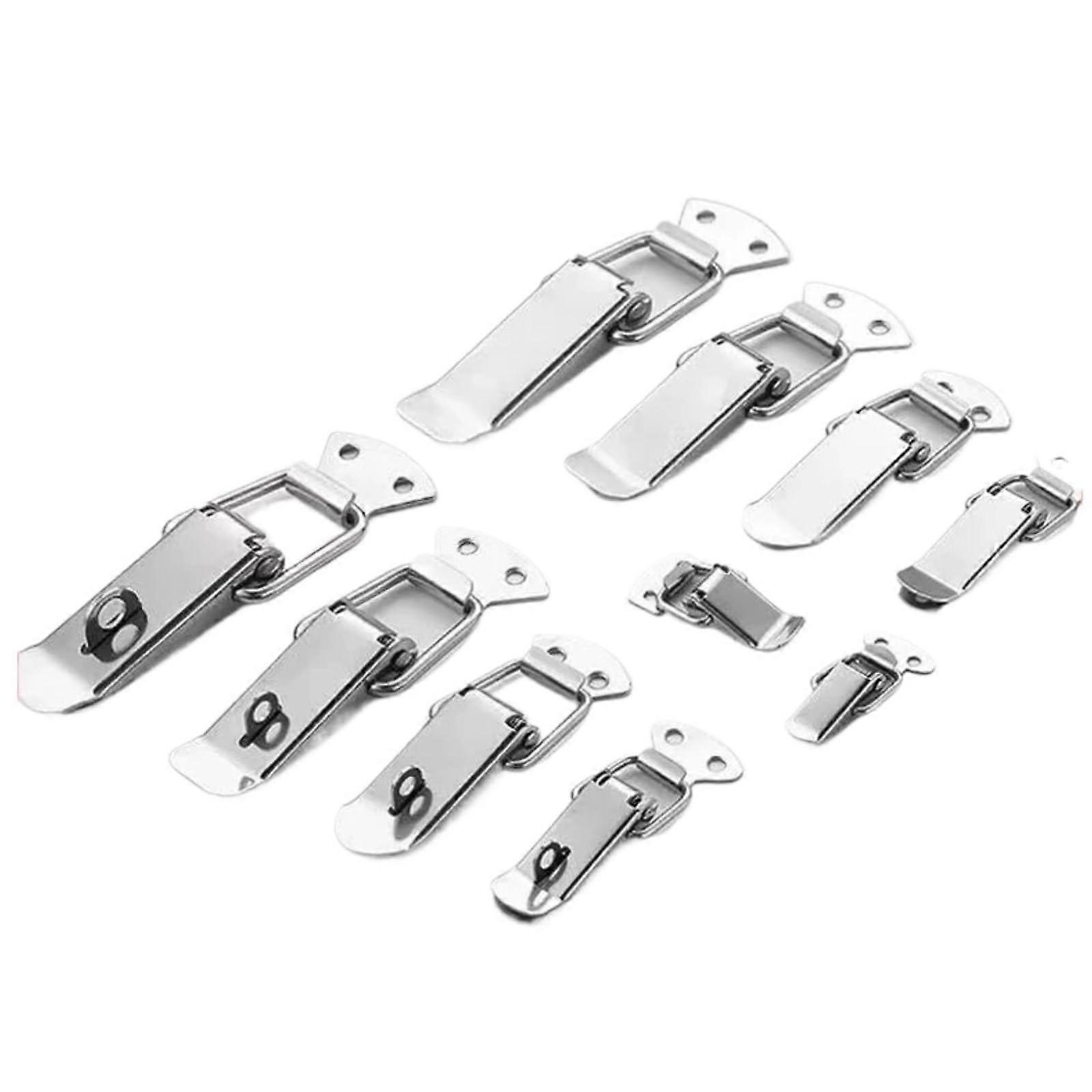 304 Stainless Steel Box Lock Latch with Secure Spring Plate for Toolbox and Cabinet