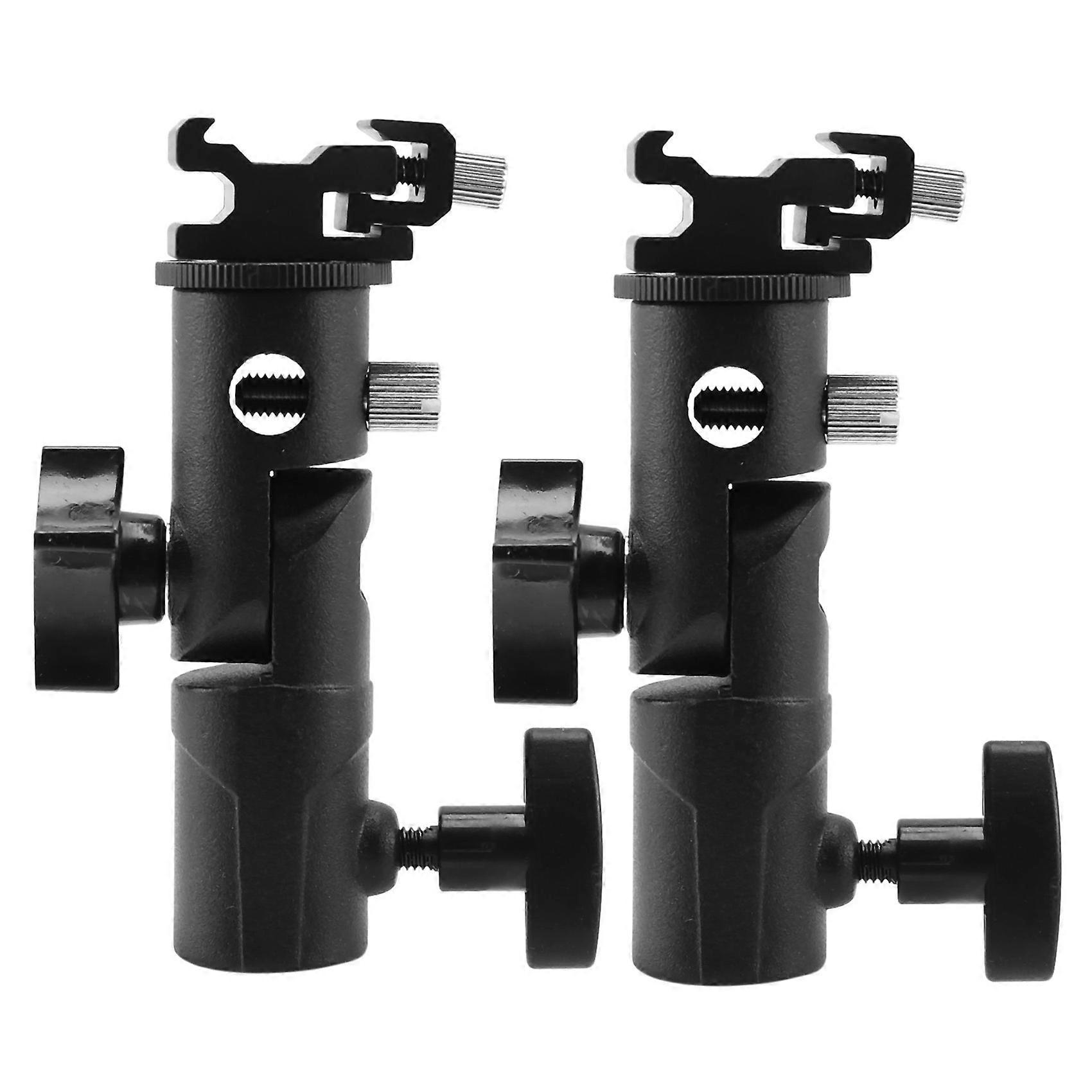 2X Camera Flash Speedlite Mount, Mount Shoe Holder E Type for and Speedlite Flashe