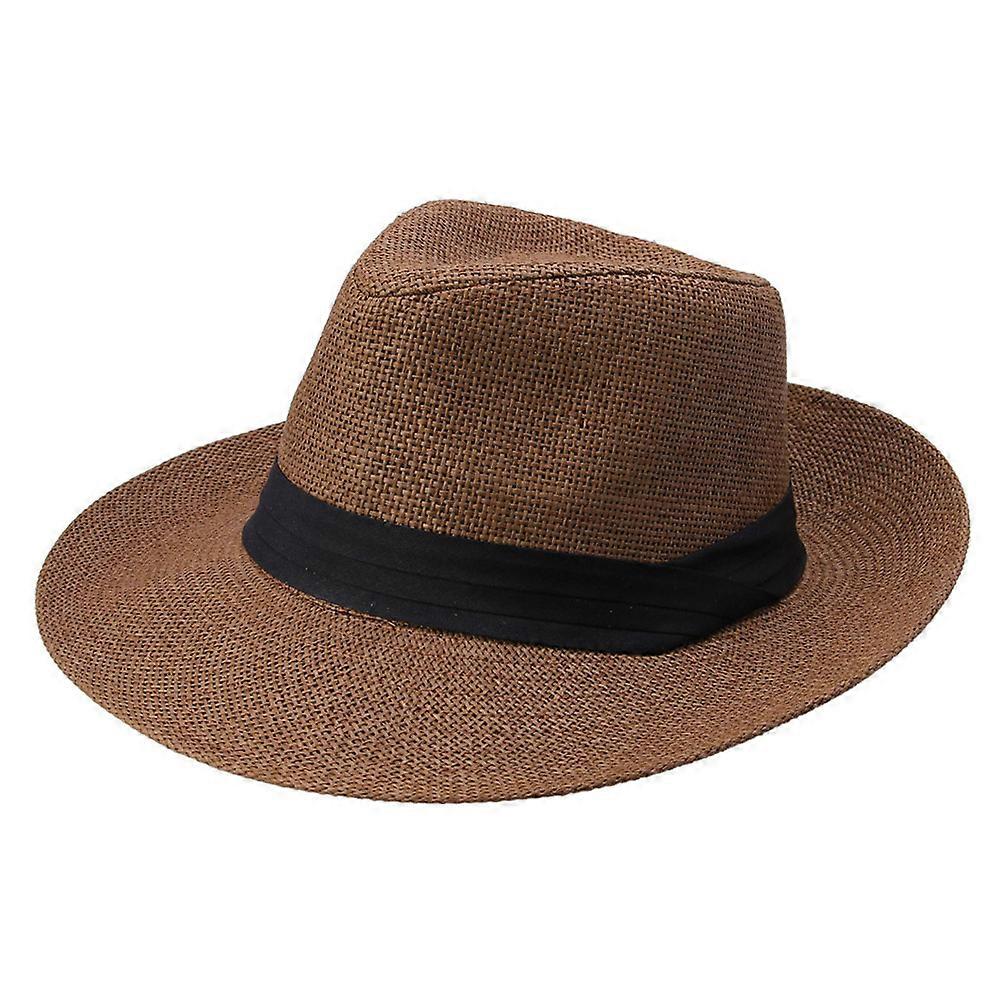Sun Hat Foldable Hat Beach Occasion Coffee for Men 1Pcs