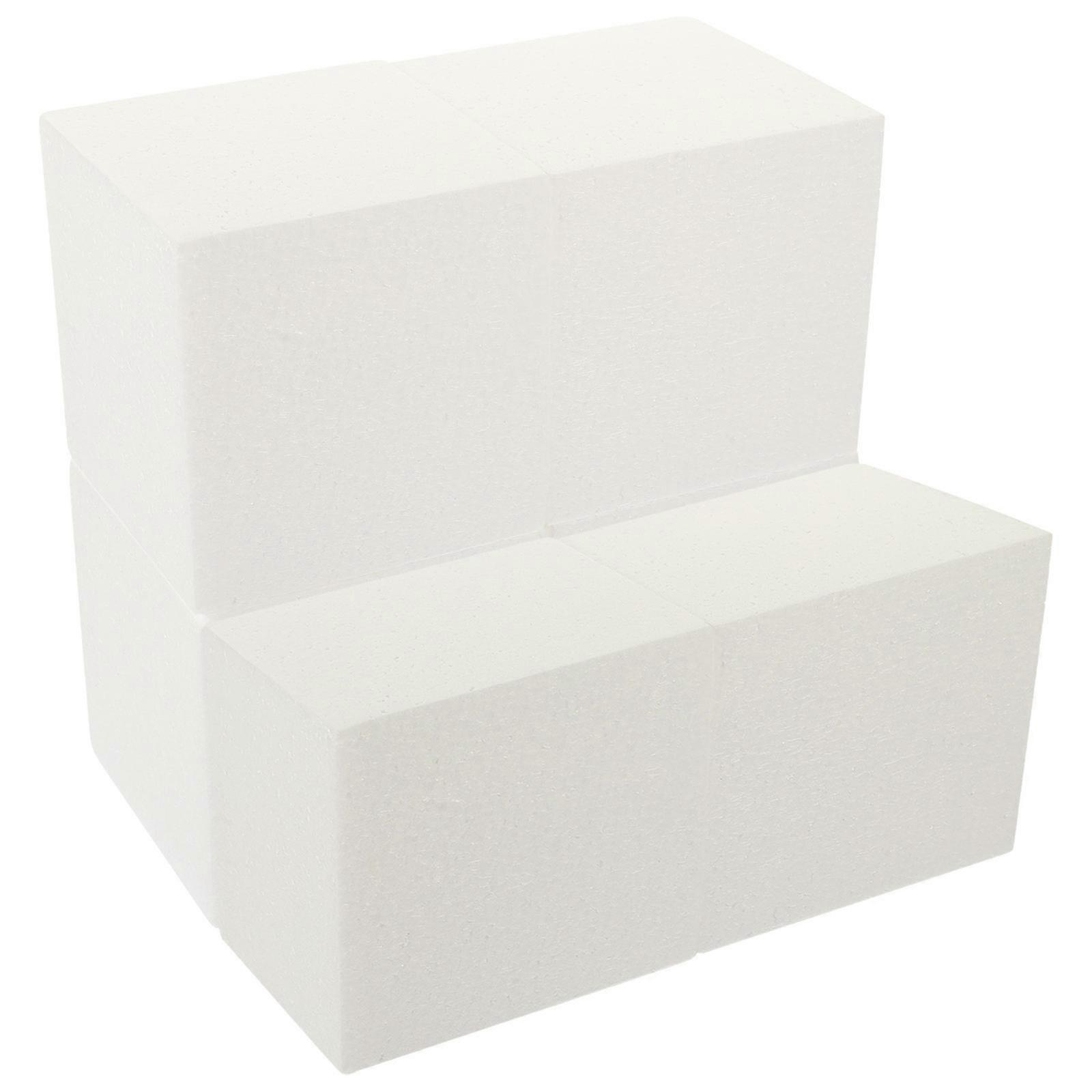 Egg Cake Model White Foam Cake Model for Practicing 6Pcs Set