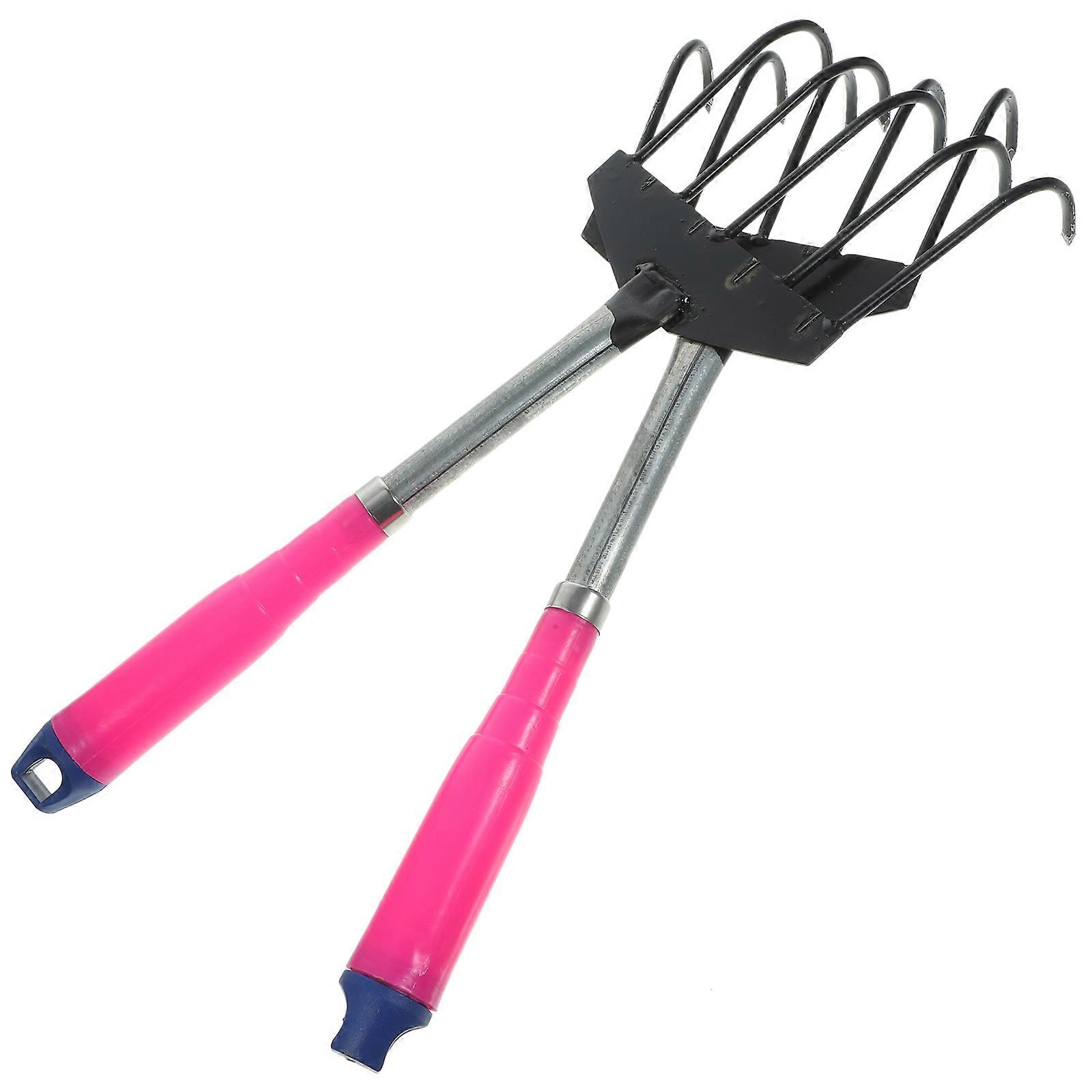 Garden Rake Multipurpose Garden Rake for Digging 2Pcs Random Color