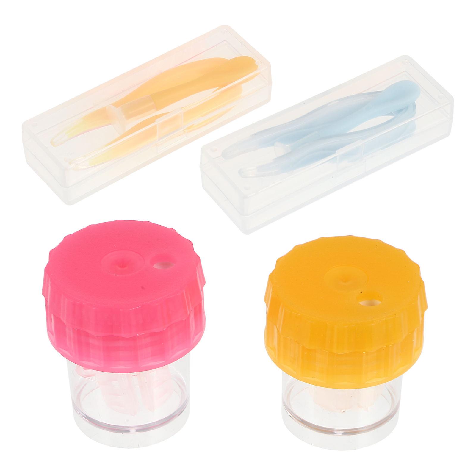 Rotatable Lens Cleaner Manual Cleaning Box for 2Set