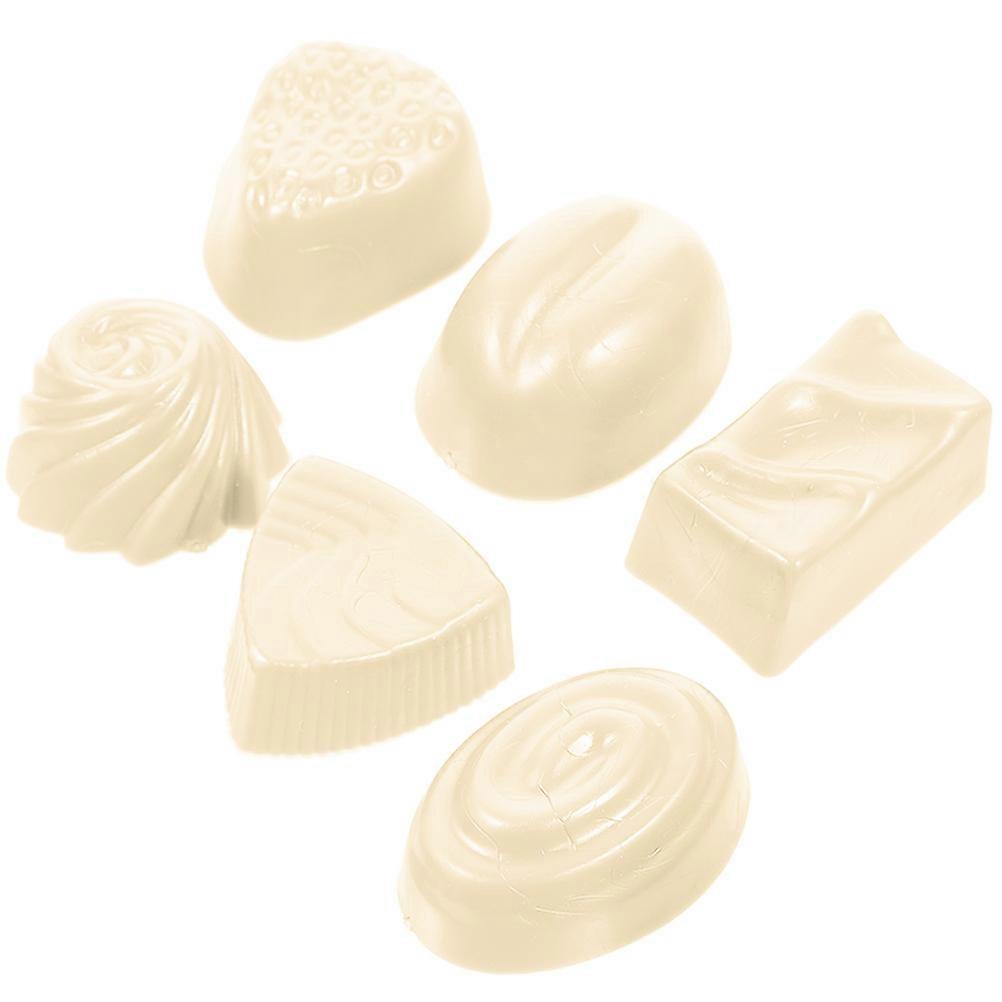 Chocolate Model Fake Simulated Chocolate for DIY 6Pcs Realistic Props