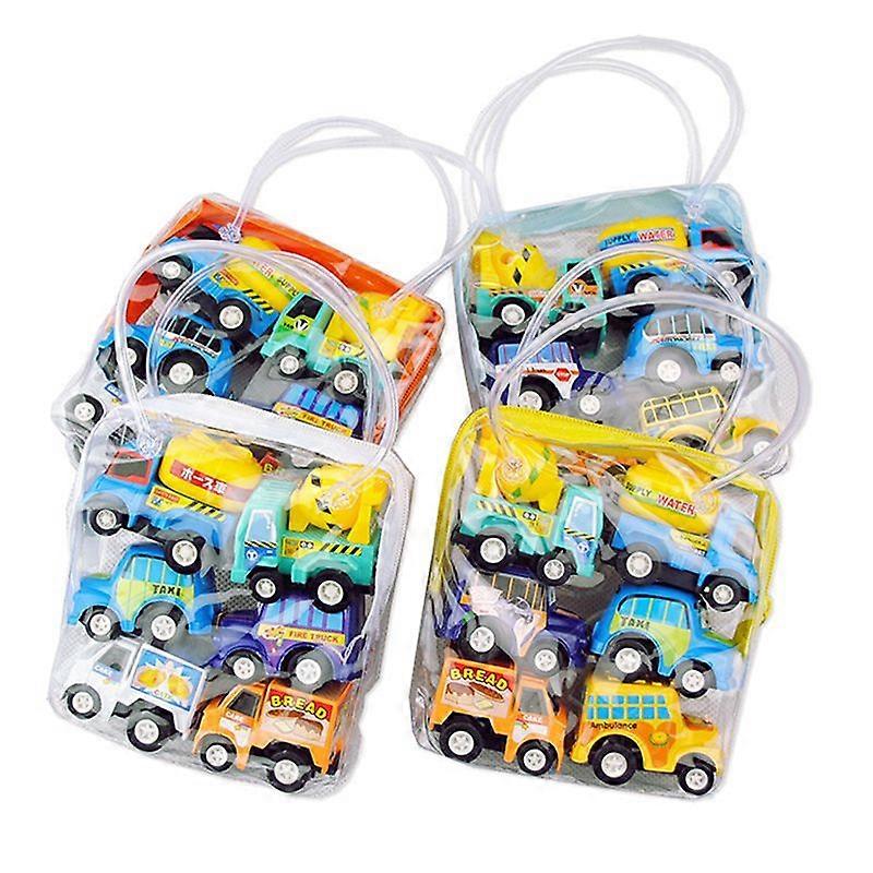 6pcs/pack Mini-return Pull Back Cars Creative Simulation Model Children Toys