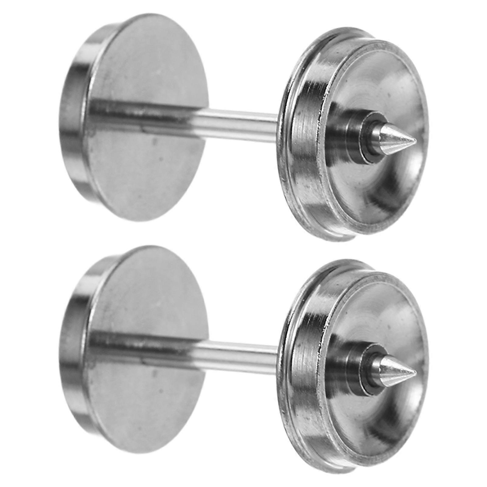 Electric Train Wheels Alloy DIY Wheels for Smooth Operation 1Pair