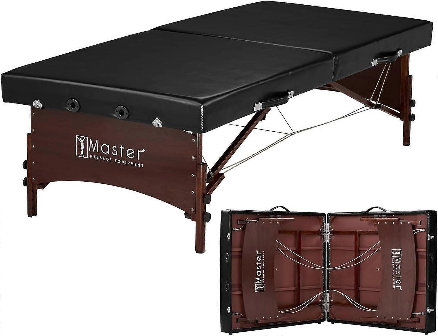 Extra Wide 33.5'' Portable Massage Table for Physical Therapy and Stretching, Height Adjustable
