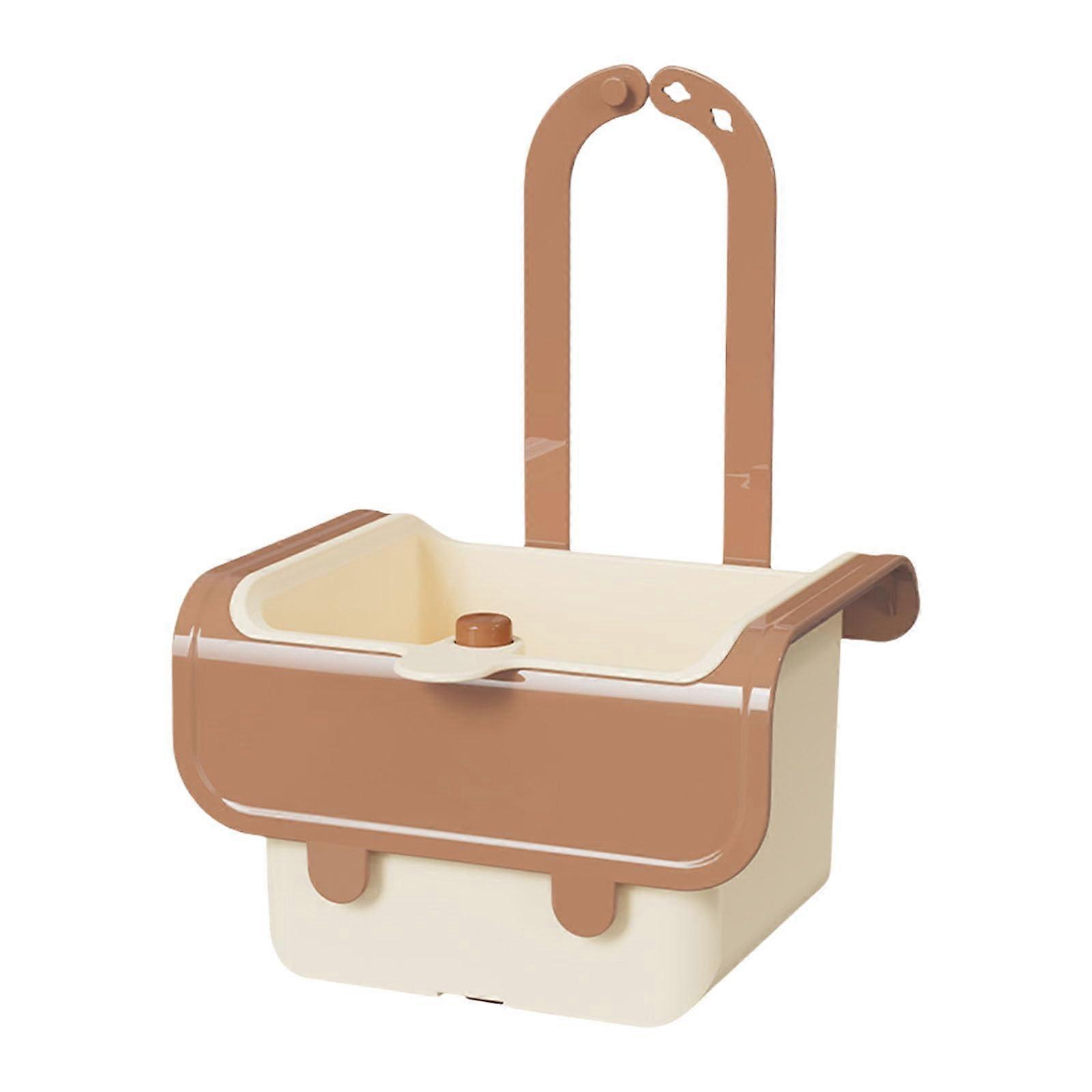 Sink Strainer Basket with Bottom Release and Over Sink Drying Rack for Kitchen Storage