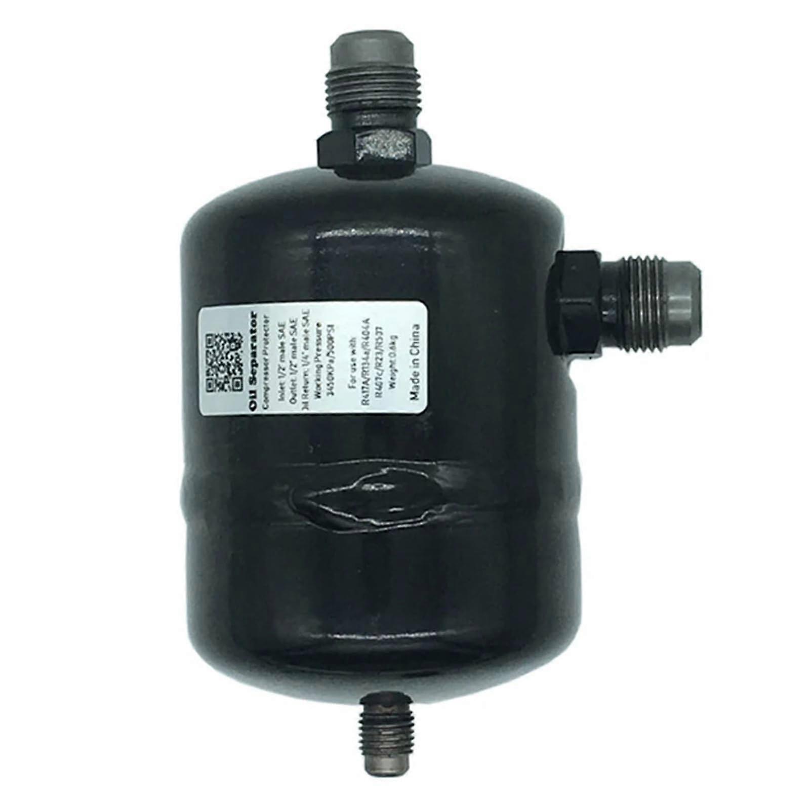 Oil Separator BOS4808 with Capillary Throttle for Small Hermetic Compressor Freezers, Efficient Oil