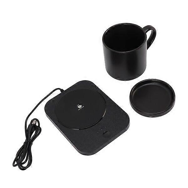 Heated Coffee Mug Warmer with Memory Function 5V Black Home Use