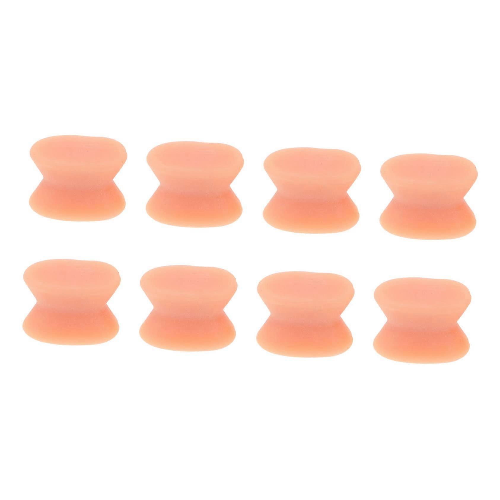 8pcs Silicone Toe Separator and Bunion Corrector Pads for Overlapping Toes