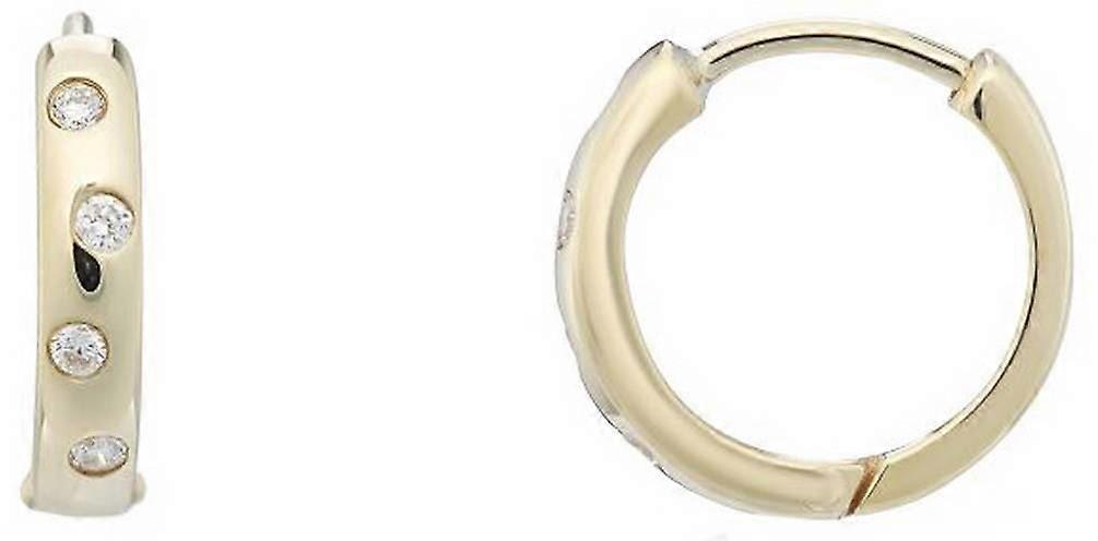 Mark Milton Diamond Hoop Earrings - Yellow Gold