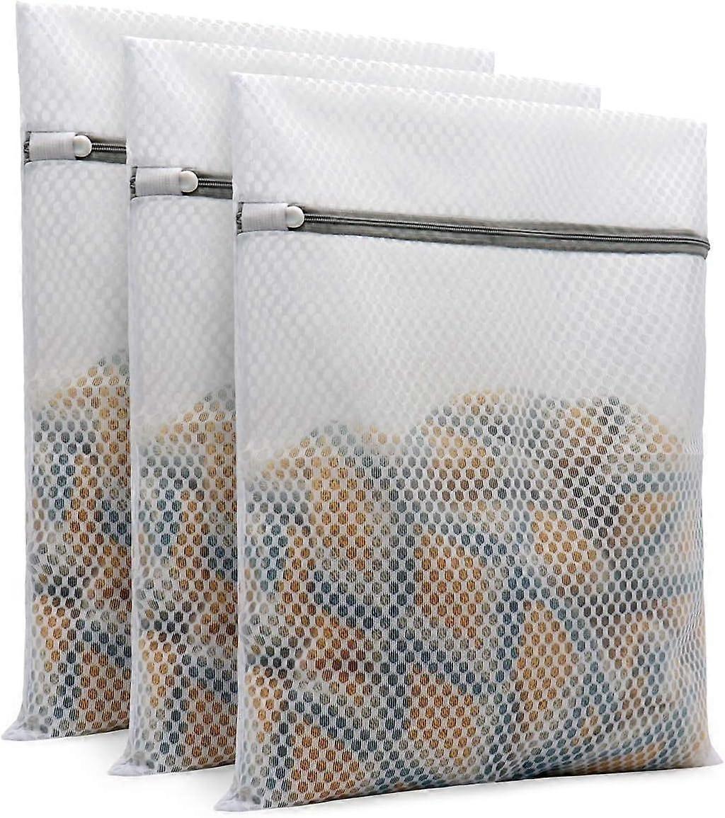 3-Piece Mesh Laundry Bag Set for Delicate Clothes