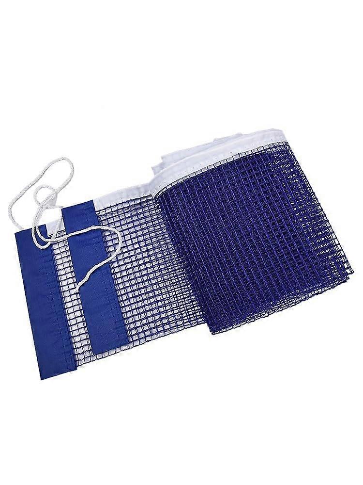 Table Tennis Net Portable Replacement 180cm Coverage Blue Polyethylene for Indoor Outdoor Play