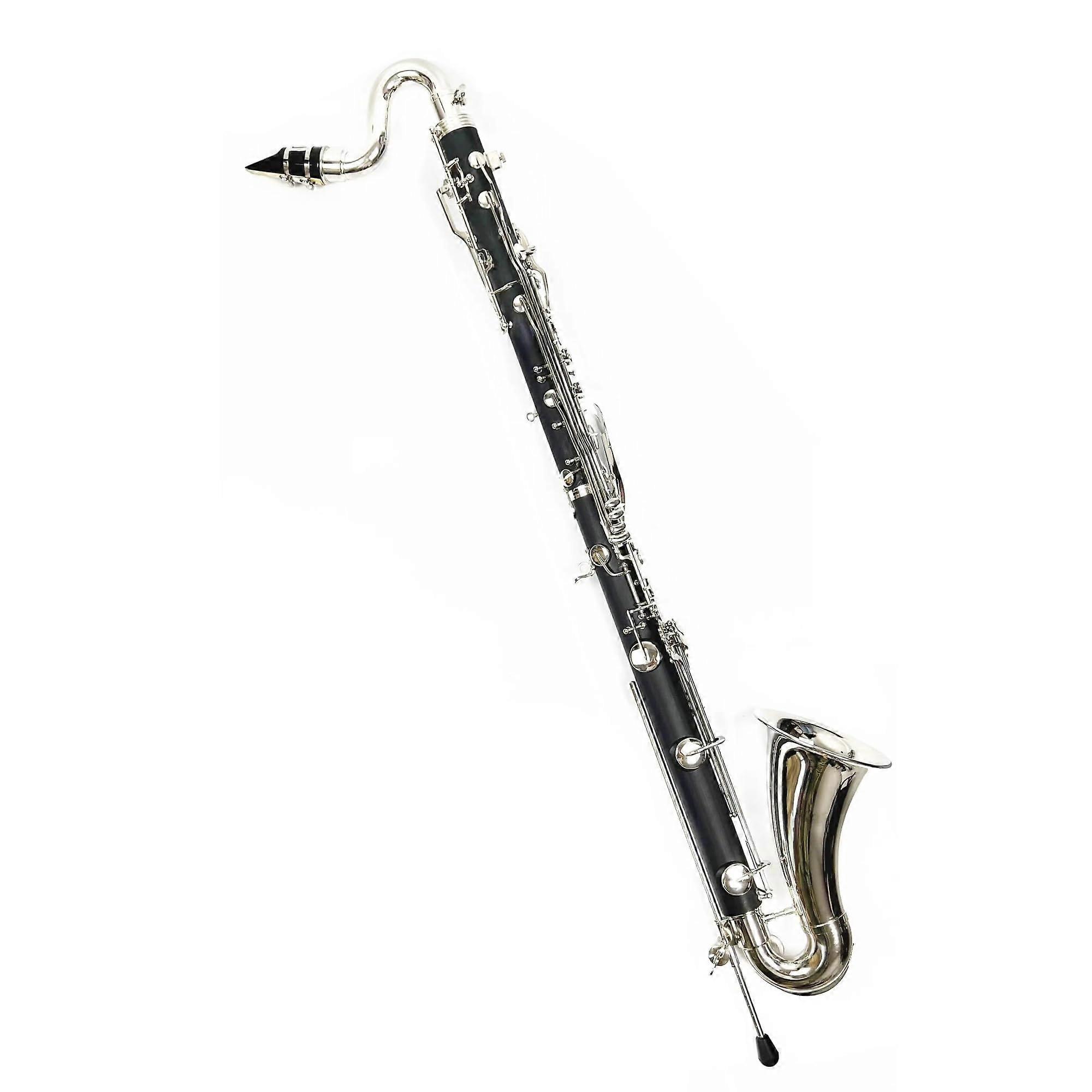 Professional Bb Clarinet with Silver Plated Keys, ABS Body, Clear Mellow Tone and Stable Pitch Control