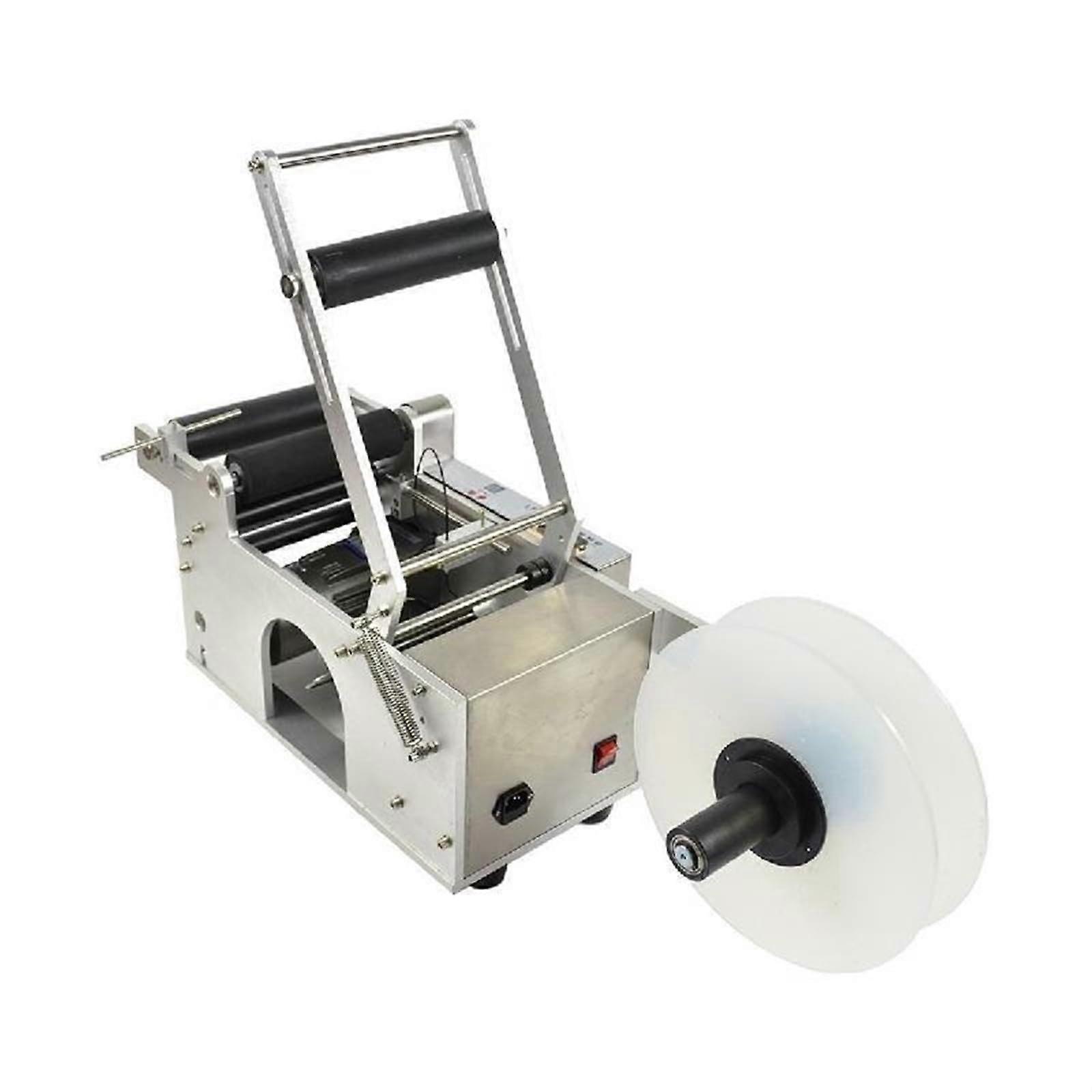 LT50 SemiAutomatic Round Bottle Labeling Machine with Digital Display and Adjustable Sensor Position