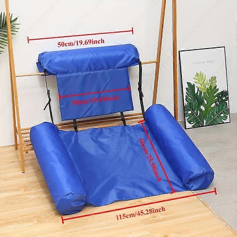 Water Inflatable Recliner Floating Bed Hammock Foldable Double Backrest Floating Row