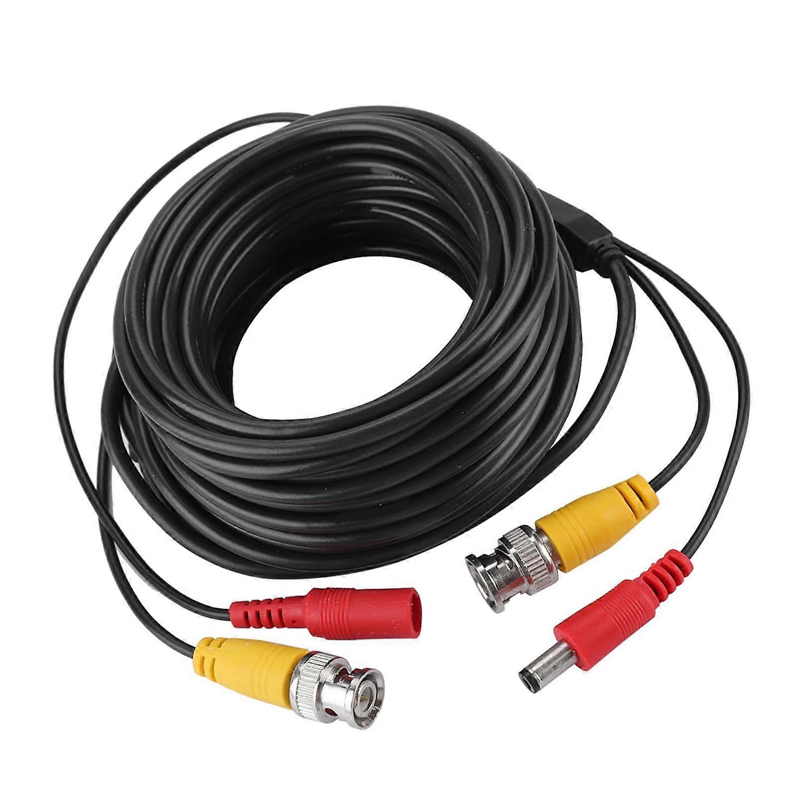 20m CCTV Camera Extension Cable, BNC Video Power Cable for Security DVR System, Weatherproof Dual Transmission