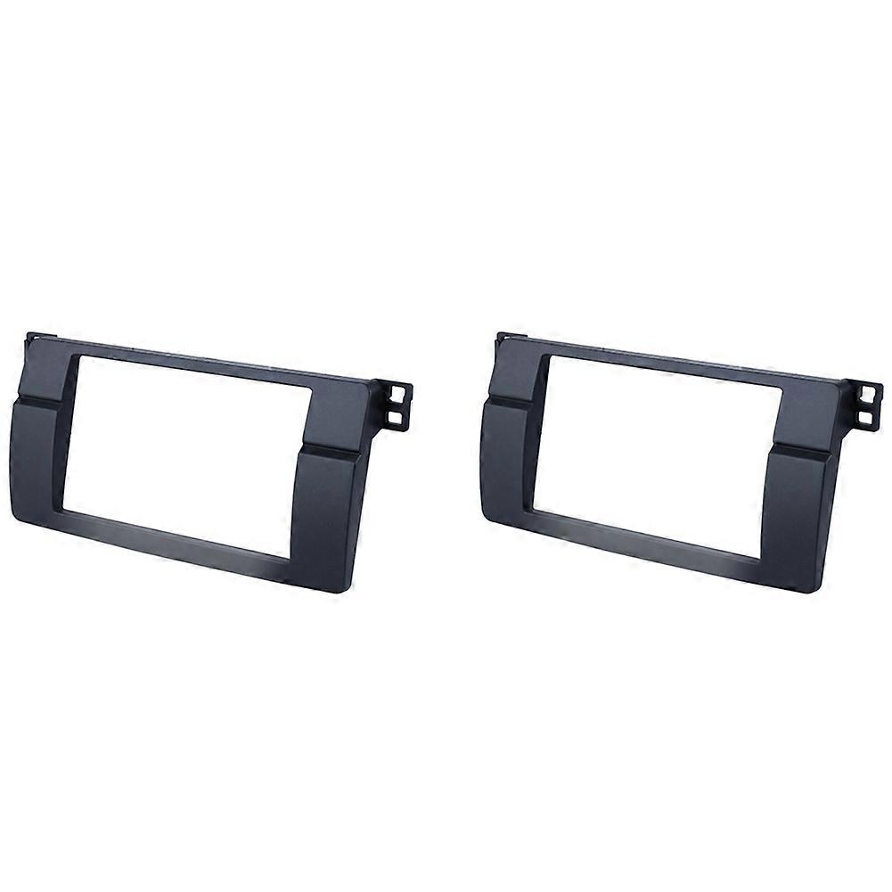 2X for BMW 3-Series E46 1998-2005 2Din Audio Panel Modification Panel DVD Navigation Panel Frame