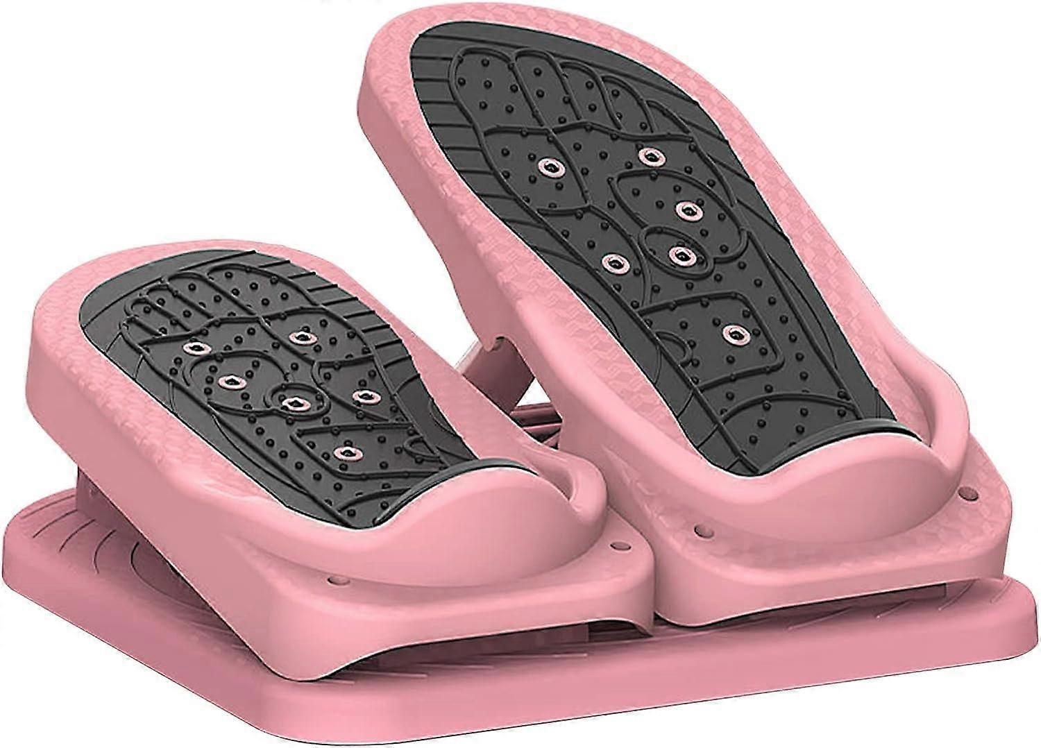 Mini Stepper Exercise Machine for Home and Office Leg Sculpting Silent Compact Under Desk Trainer Pink