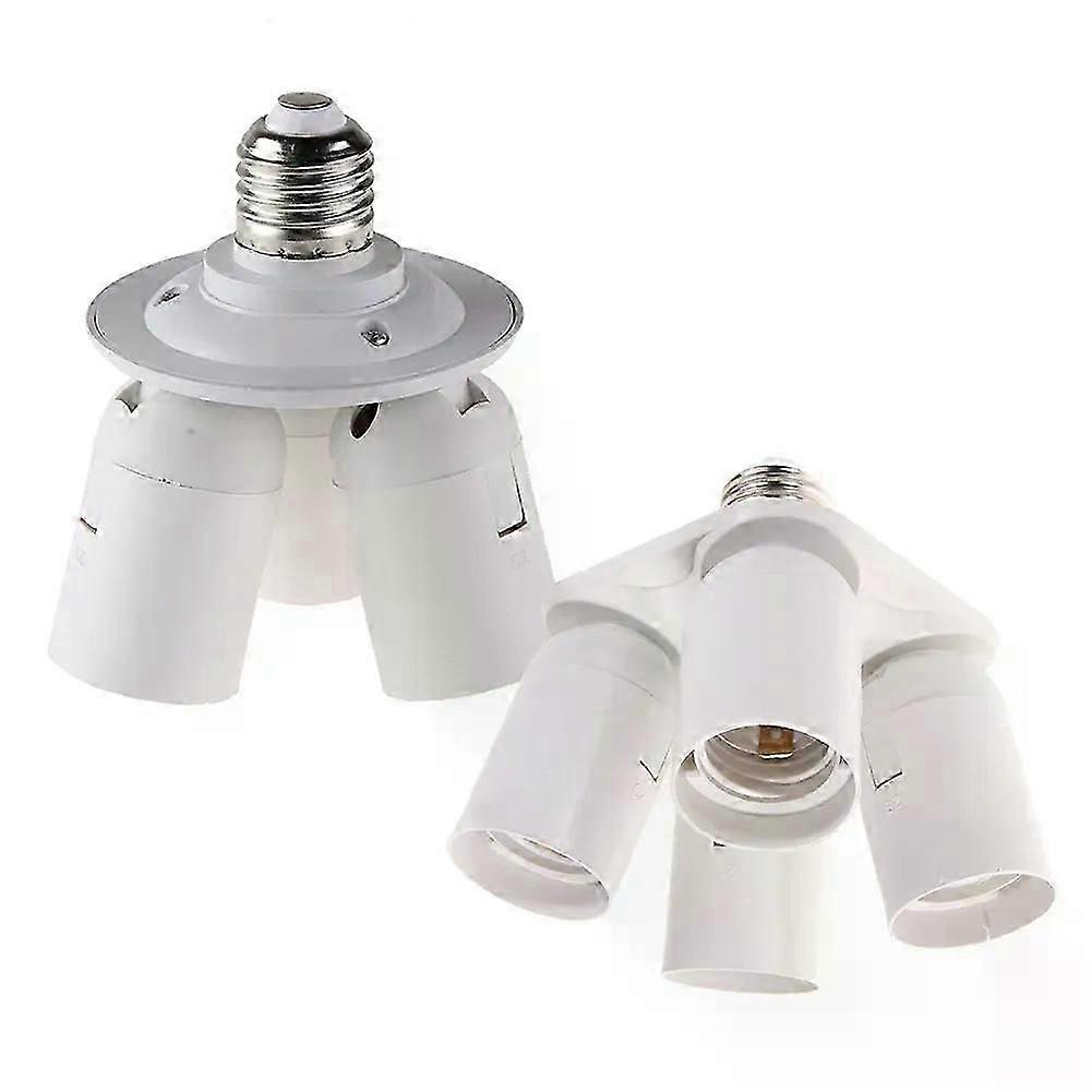 3 in 1 Light Bulb Lamp Socket Adapter Standard Splitter E27 Change 3E27 Studio Lamp Holder
