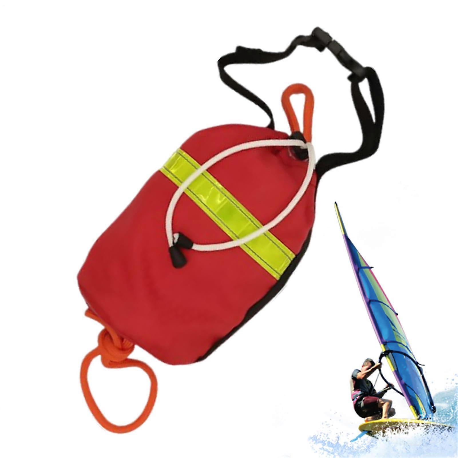Visibility Water Rescue Throw Bag with Emergency Flotation for Boating Sailing Kayaking