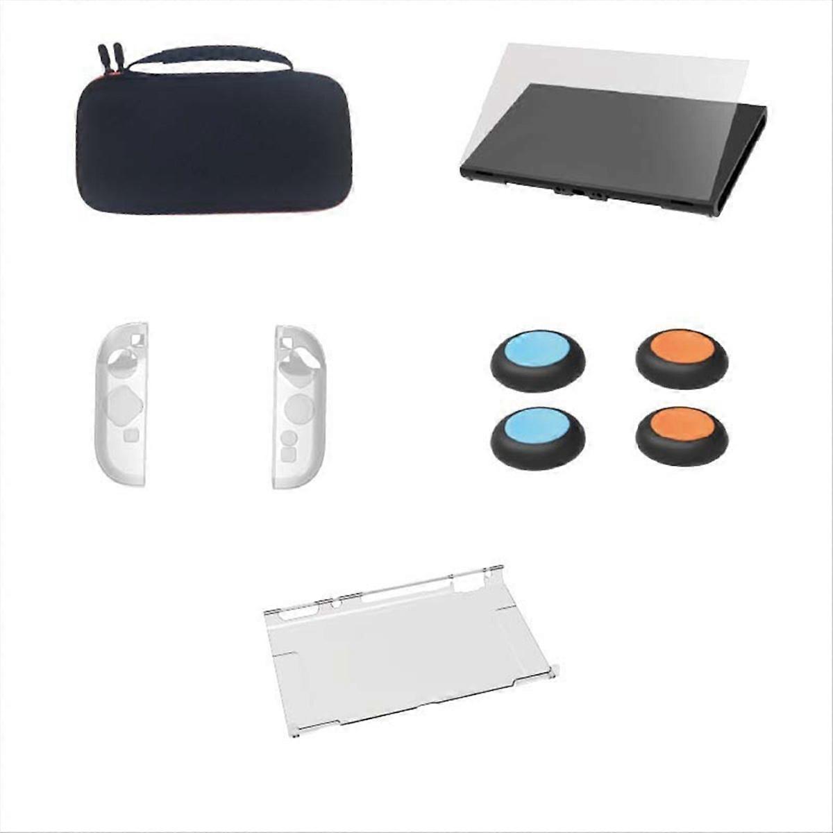 Switch 2 Clear Case Bundle Detachable Protection Skin, Thumb Grip Caps Enhanced Gaming Experience