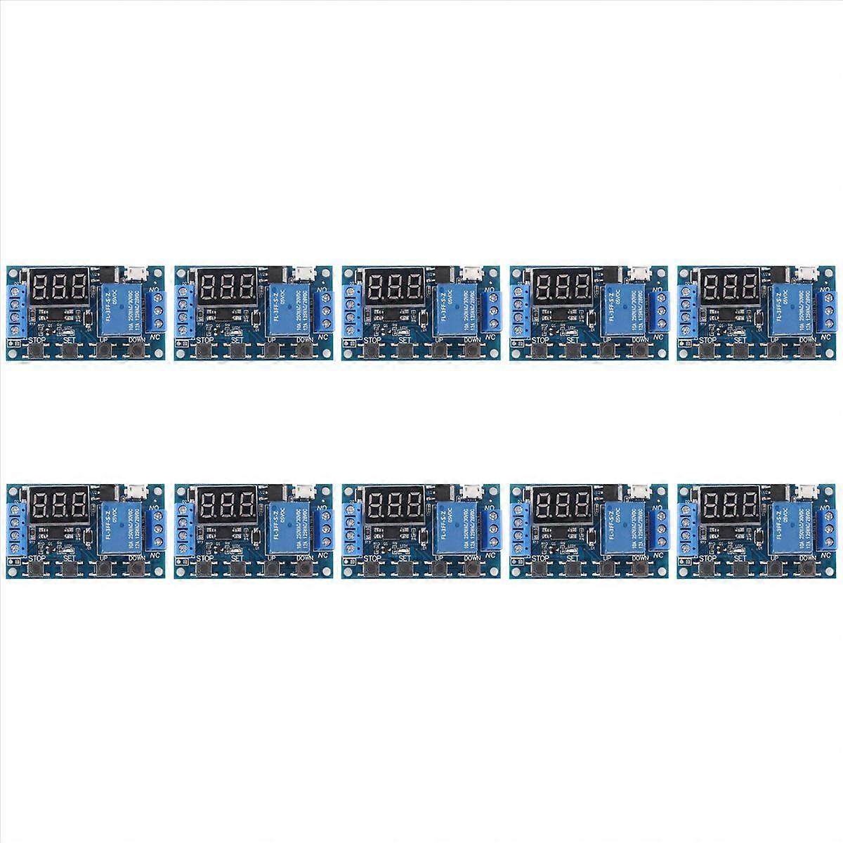 10X -521 Digital Time Delay 1 Way Relay Trigger Cycle Timer Delay Switch Circuit Board Timing Contro