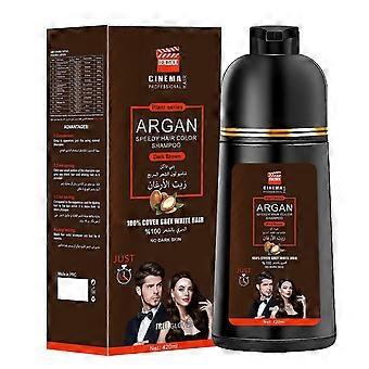 Instant Hair Dye Shampoo for Gray Hair Coverage, 3 in 1 Hair Color Shampoo for Men Women, Long Lasting Herbal Hair Darkening Shampoo 420ML Black