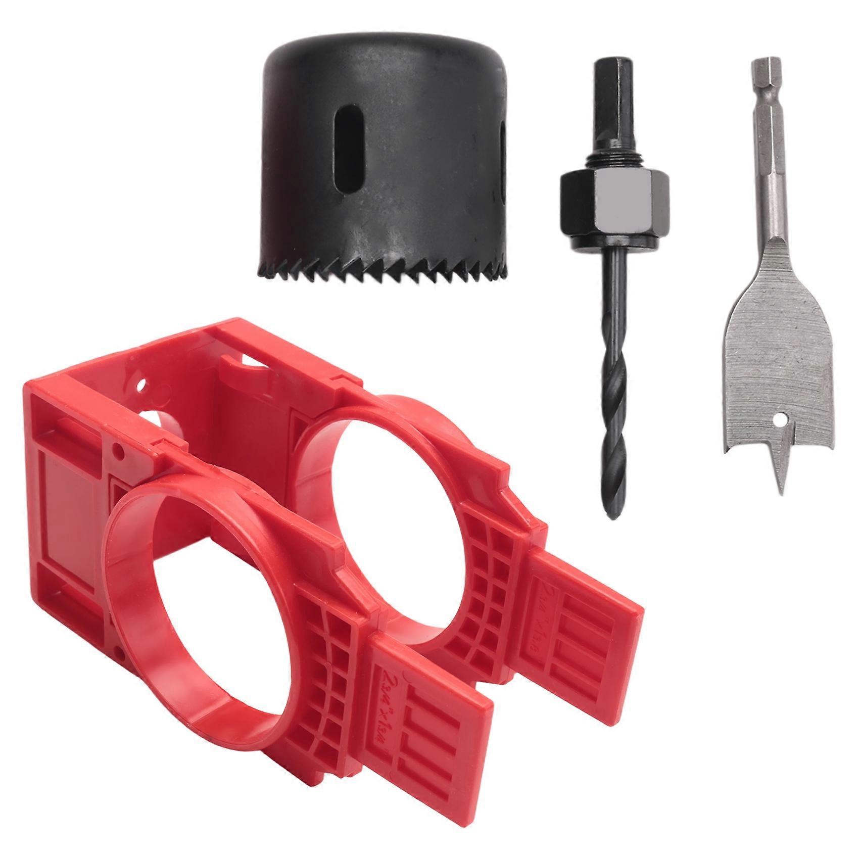 Door Lock Installation Kit,for Deadbolts Locksets with Guide Template