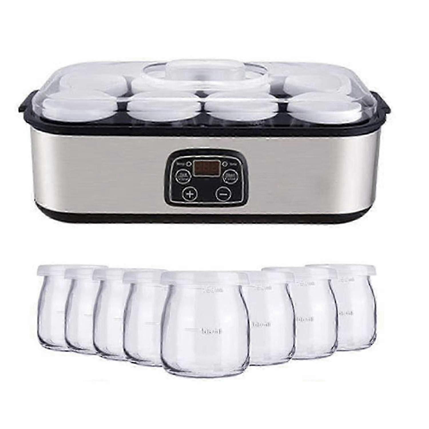 Probiotic Yogurt Maker, Probiotic Yogurt Maker with Adjustable Temperature & Time Control, Yogurt Ja