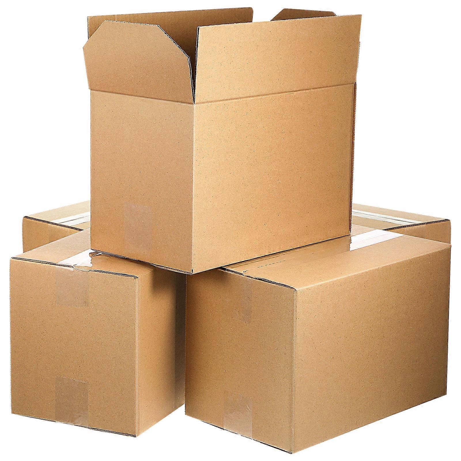 Light Brown Packaging Boxes for Moving Use 5Pcs Set
