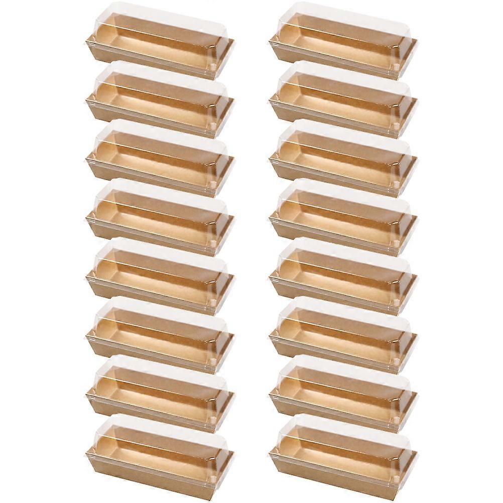 Egg Cake Box Roll Cake Packaging Boxes for Packing 50Pcs Light Brown