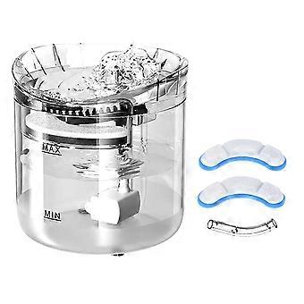Kattenwaterfontein, hondenwaterdispenser, 2L superstille automatische drinkfontein voor huisdieren 2 watermodi voor katten, honden, meerdere huisdieren