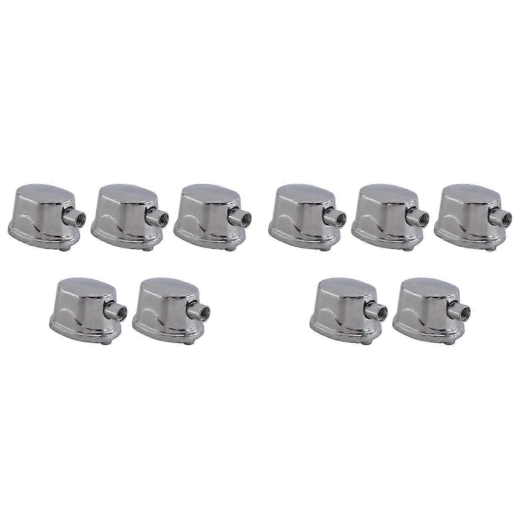 10PCS Silver Alloy Drum Kit Rectangular Claw Hook Lug Single End Drum Percussion Accessory Replacement Parts