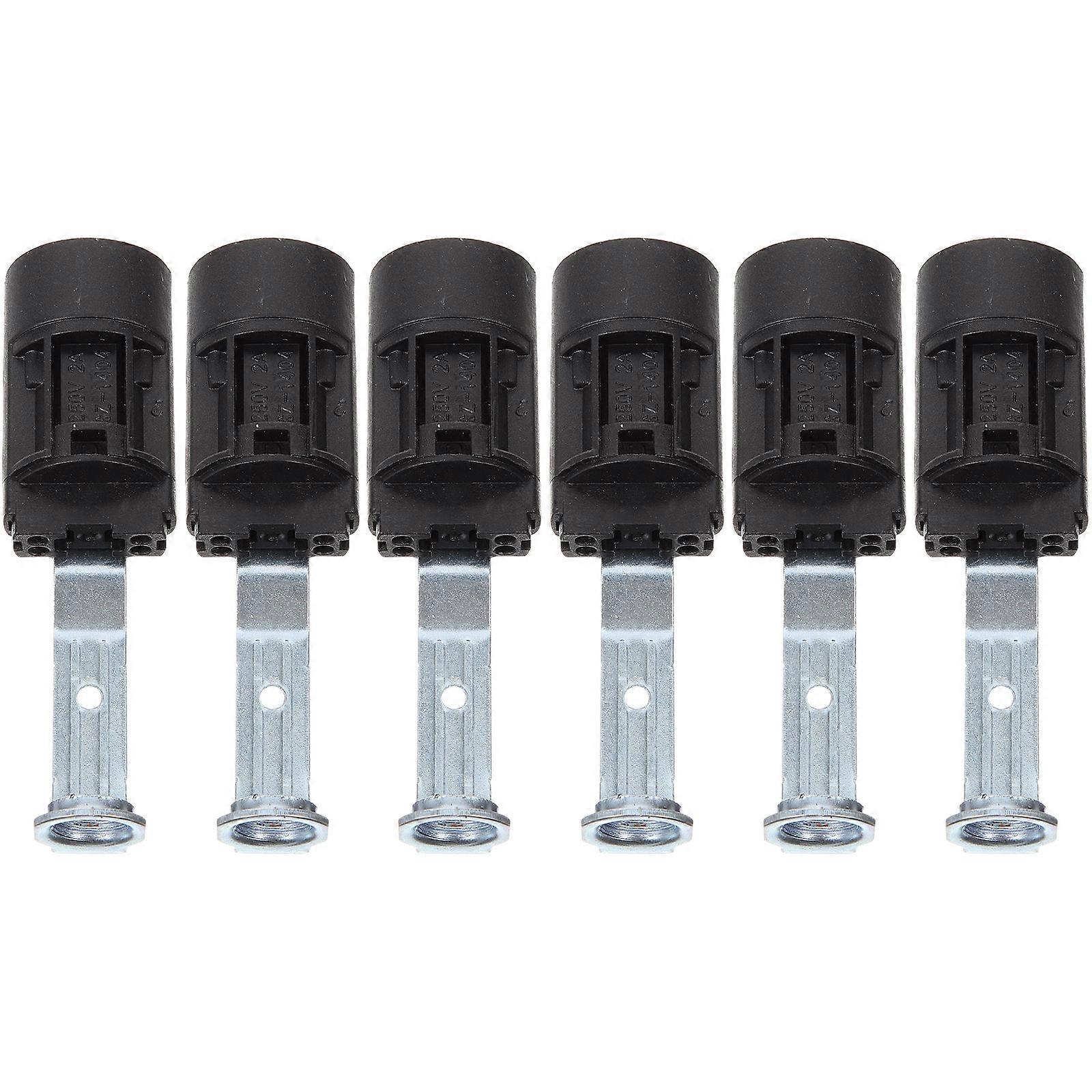 6pcs Candelabra Sockets Replacement Light Bulb Holders E14 Lamp Making Kit
