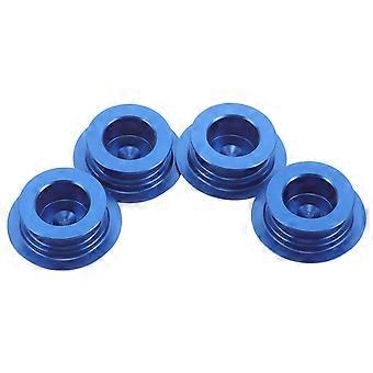 4PCS Crankset Dust Cover: Mountain Road Bike Crankshaft Dust Protector with Rubber Ring Aluminum Alloy Center Shaft Cap for Bicycles