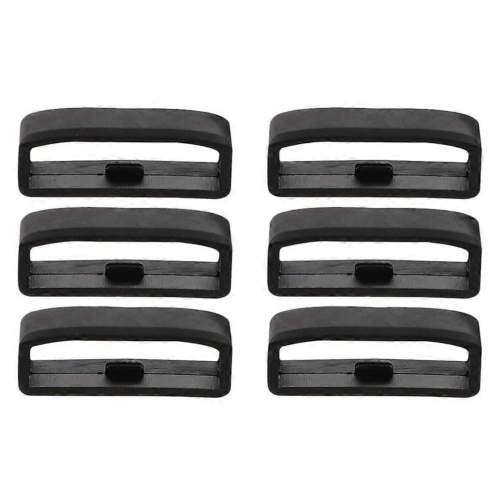 6pcs Mild Silicone Anti-lost Strap Ring Practical Watch Strap Protective Ring