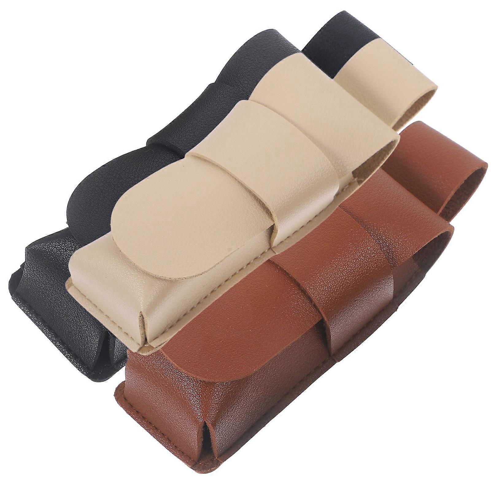 3pcs Harmonica Protective Covers Leather Harmonica Sleeves Harmonica Protector